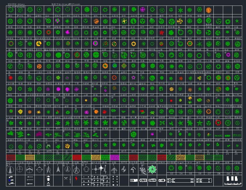 数百种CAD<a href=https://www.yitu.cn/su/7392.html target=_blank class=infotextkey>平面</a><a href=https://www.yitu.cn/sketchup/lvzhi/index.html target=_blank class=infotextkey><a href=https://www.yitu.cn/su/7629.html target=_blank class=infotextkey>树</a></a>的图例