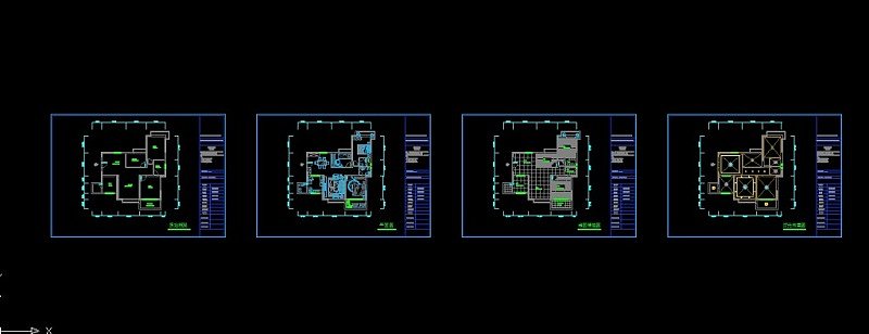 80平室内空间设计方案CAD