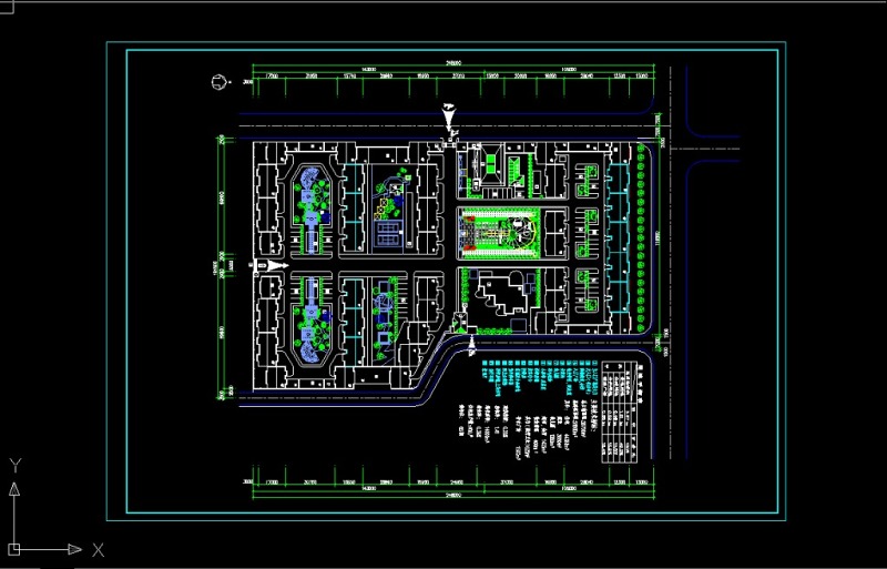 居住区规划总<a href=https://www.yitu.cn/su/7392.html target=_blank class=infotextkey>平面</a>图CAD图