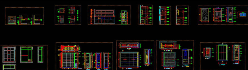 节点详图柜子合集CAD<a href=https://www.yitu.cn/su/7937.html target=_blank class=infotextkey>图纸</a>