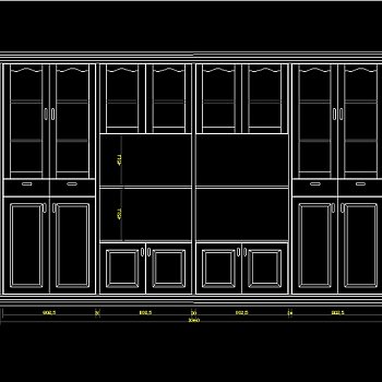 书柜CAD图