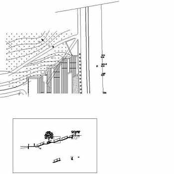 公园景观设计38东入口剖面二CAD图纸