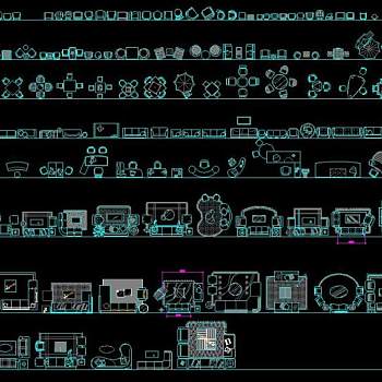 平面家具cad模块