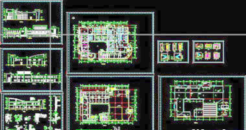 <a href=https://www.yitu.cn/sketchup/xuexiao/index.html target=_blank class=infotextkey>学校</a>食堂建筑施工图CAD详图经典实例-5