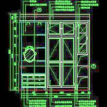梳妆台、衣柜cad详图素材54