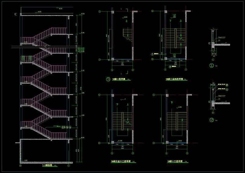 一号<a href=https://www.yitu.cn/sketchup/louti/index.html target=_blank class=infotextkey><a href=https://www.yitu.cn/su/6782.html target=_blank class=infotextkey><a href=https://www.yitu.cn/su/8159.html target=_blank class=infotextkey>楼</a>梯</a></a>cad详图