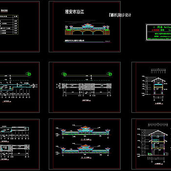 一套古建筑cad图纸