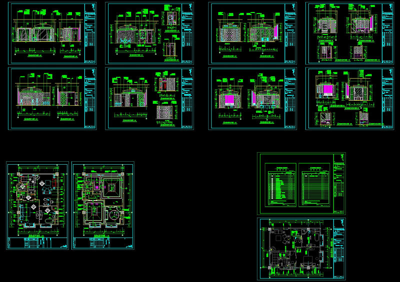 住宅型套房cad<a href=https://www.yitu.cn/su/7937.html target=_blank class=infotextkey>图纸</a>