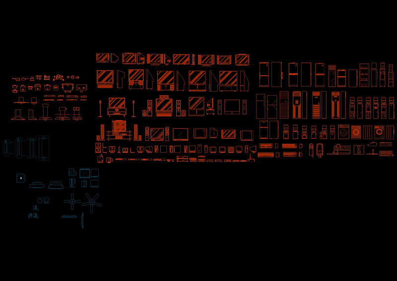 电器常用<a href=https://www.yitu.cn/su/6996.html target=_blank class=infotextkey>模块</a>cad<a href=https://www.yitu.cn/su/7937.html target=_blank class=infotextkey>图纸</a>