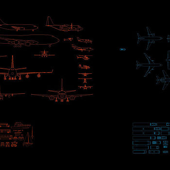交通工具模块cad图纸