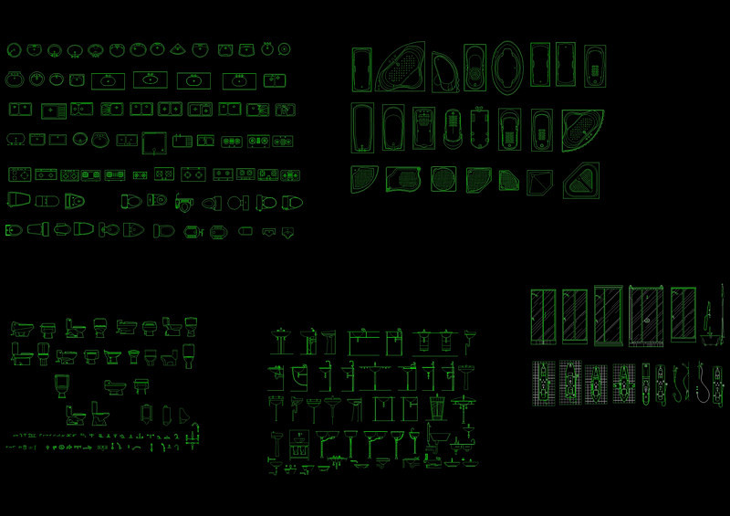 洁具常用<a href=https://www.yitu.cn/su/6996.html target=_blank class=infotextkey>模块</a>cad<a href=https://www.yitu.cn/su/7937.html target=_blank class=infotextkey>图纸</a>