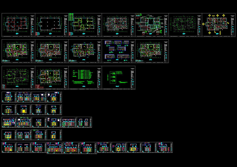 多套cad<a href=https://www.yitu.cn/su/7937.html target=_blank class=infotextkey>图纸</a>