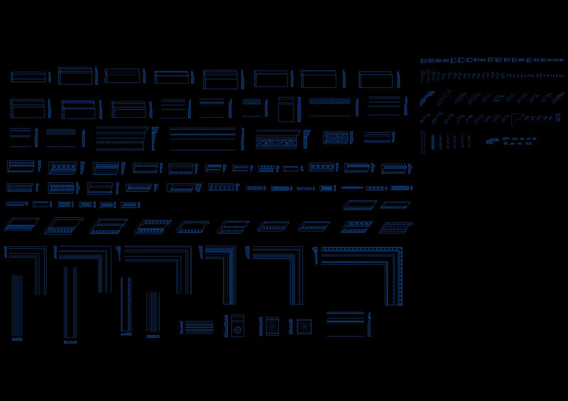 线条<a href=https://www.yitu.cn/su/6996.html target=_blank class=infotextkey>模块</a>cad图块