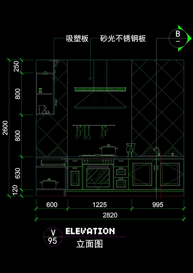 <a href=https://www.yitu.cn/sketchup/chufang/index.html target=_blank class=infotextkey><a href=https://www.yitu.cn/su/8620.html target=_blank class=infotextkey>厨房</a></a>立面图cad<a href=https://www.yitu.cn/su/7937.html target=_blank class=infotextkey>图纸</a>