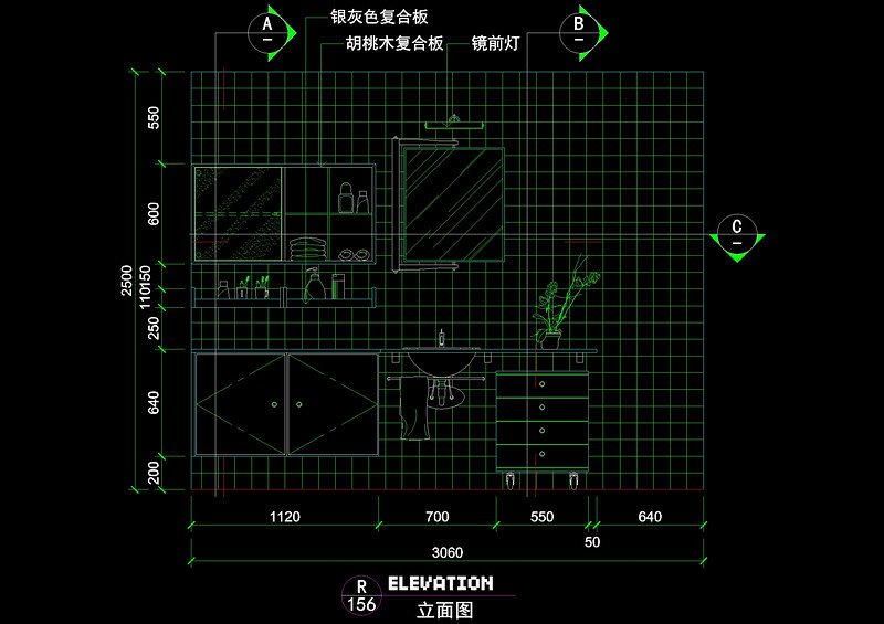 室内<a href=https://www.yitu.cn/sketchup/chufang/index.html target=_blank class=infotextkey><a href=https://www.yitu.cn/su/8620.html target=_blank class=infotextkey>厨房</a></a>立面cad<a href=https://www.yitu.cn/su/7937.html target=_blank class=infotextkey>图纸</a>