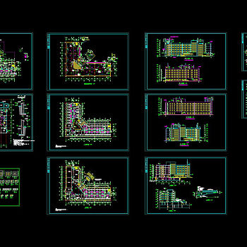 某疗养院全套建筑图cad图纸