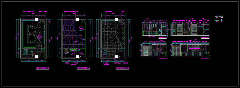 KTV包房装修图cad图纸
