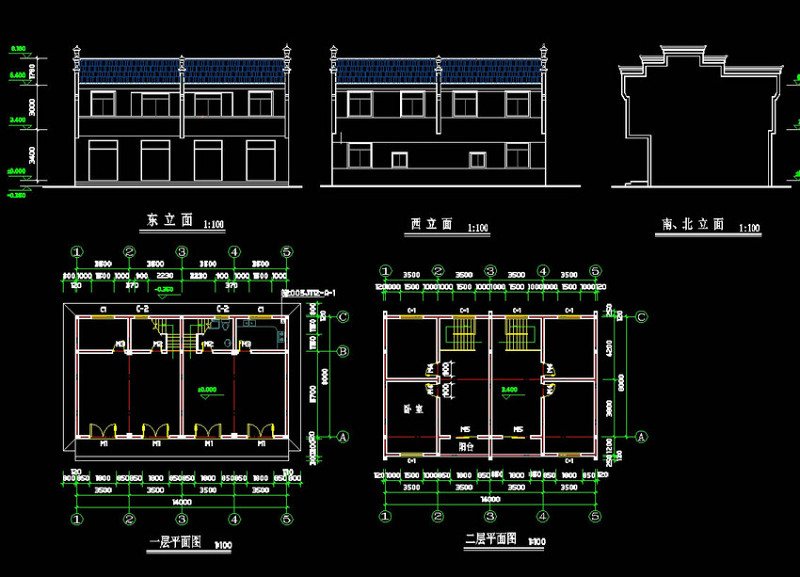 <a href=https://www.yitu.cn/su/7893.html target=_blank class=infotextkey>徽派建筑</a>cad图稿素材