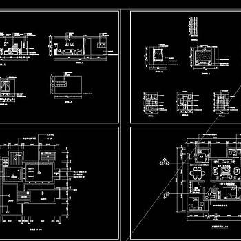 一套居室cad图纸