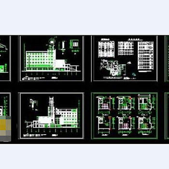 省文化艺术中心建筑设计cad施工图