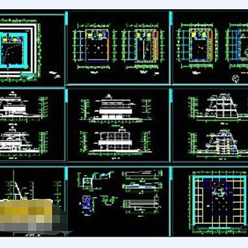 某博物馆建筑cad施工全套工程图纸