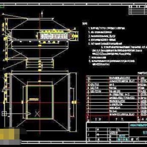 办公楼生活废气吸附器cad设计施工图