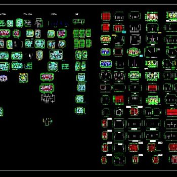 几十种多高层户型CAD图纸汇总