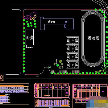 中学CAD设计建筑图纸