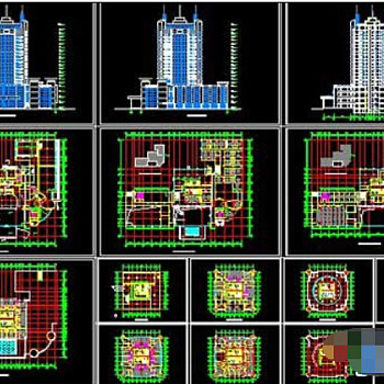 一套五星级酒店设计cad方案图纸