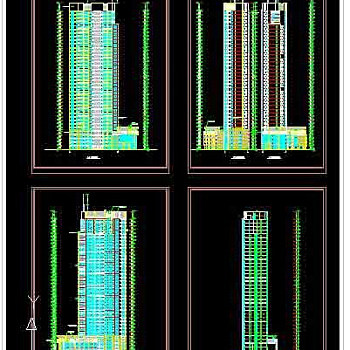 某高层公寓楼建筑cad施工图