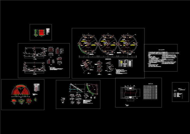 23米直径机械加速澄清池CAD机械<a href=https://www.yitu.cn/su/7937.html target=_blank class=infotextkey>图纸</a>