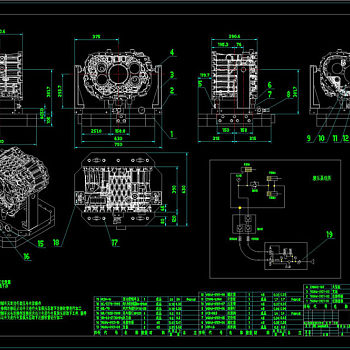变速箱粗加工保压夹具CAD机械图纸