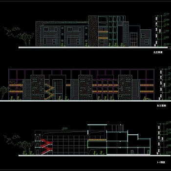 幼儿园cad剖立面图CAD图纸