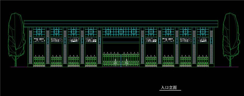 大门cad立面图CAD<a href=https://www.yitu.cn/su/7937.html target=_blank class=infotextkey>图纸</a>