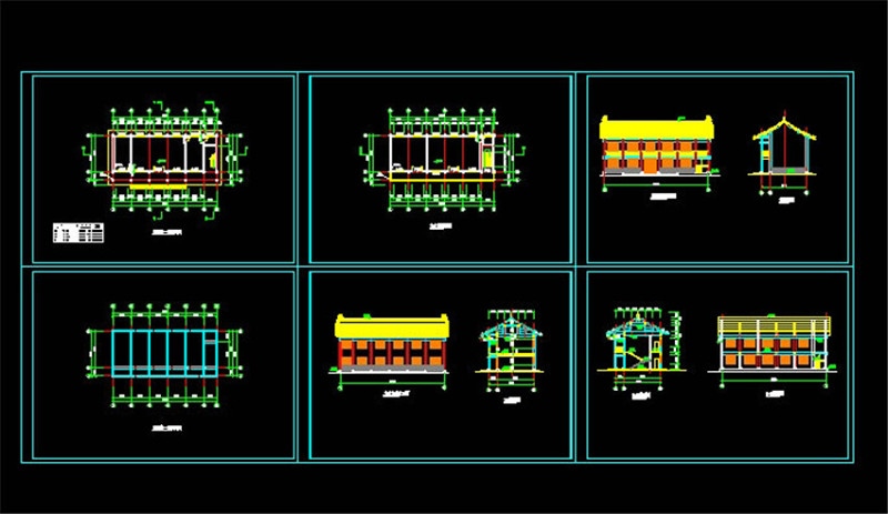 某古建群CAD<a href=https://www.yitu.cn/su/7937.html target=_blank class=infotextkey>图纸</a>