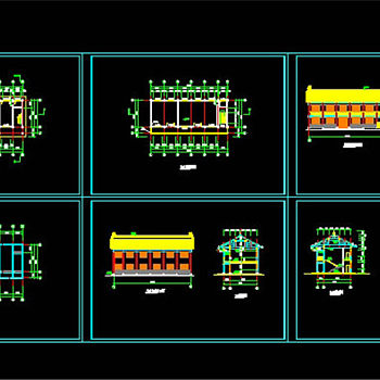 某古建群CAD图纸