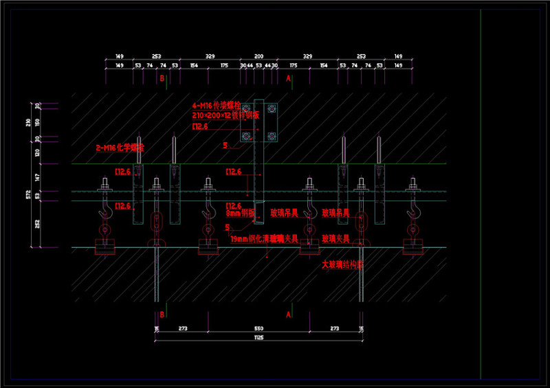 详细的吊挂CAD节点图