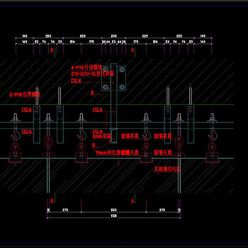 详细的吊挂CAD节点图
