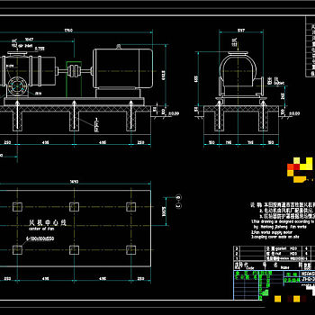 罗茨风机CAD机械图纸