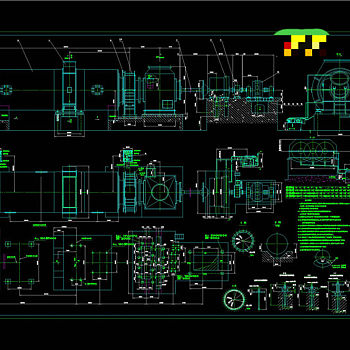 磨机CAD机械图纸