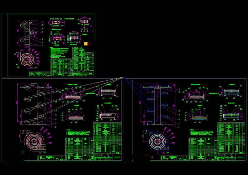 螺旋升降机总装图CAD机械<a href=https://www.yitu.cn/su/7937.html target=_blank class=infotextkey>图纸</a>