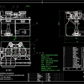 浮选机总图CAD机械图纸