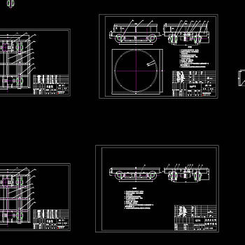 电动平车CAD机械图纸