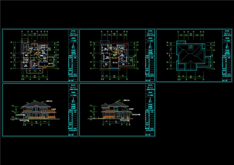 别墅建筑图cad<a href=https://www.yitu.cn/su/7937.html target=_blank class=infotextkey>图纸</a>