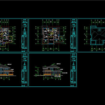 别墅建筑图cad图纸