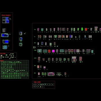 580套材料接口各种门图库CAD图纸