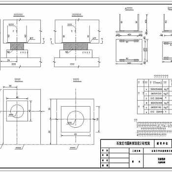 支座构造图CAD图纸