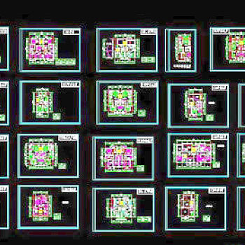 20种户型图(多层住宅)CAD详图经典实例