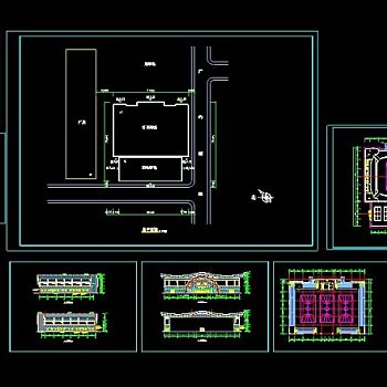 大型足球场灯光设计CAD建筑施工图纸