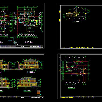 别墅住宅cad图纸